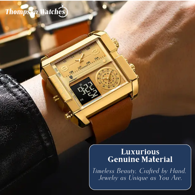 Alex | Men's Double Calendar Quartz Wristwatch | 51mm