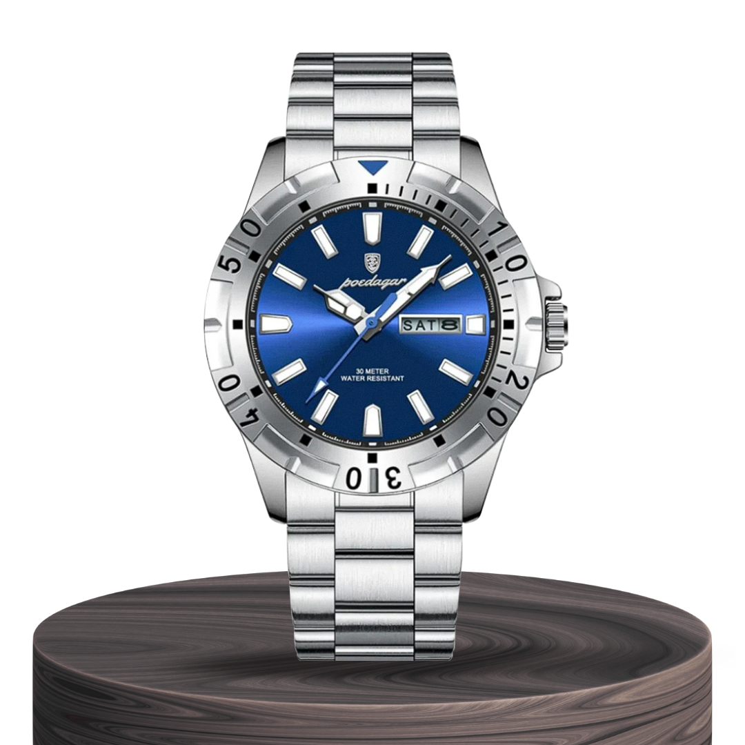 Maverick | Sporty Rotating Bezel Stainless Steel Watch | 42mm