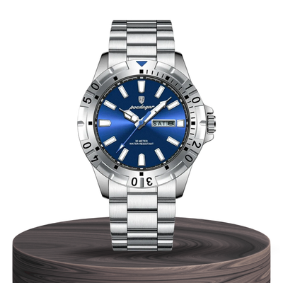 Maverick | Sporty Rotating Bezel Stainless Steel Watch | 42mm