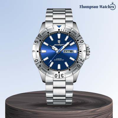 Maverick | Sporty Rotating Bezel Stainless Steel Watch | 42mm