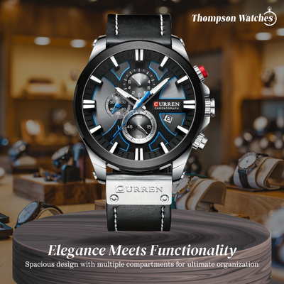 Easton | Men's Multifunction Glow-in-the-Dark Quartz Watch | 49mm