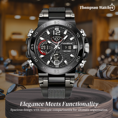 Nate | Men's Dual Display Digital Military Quartzwatch