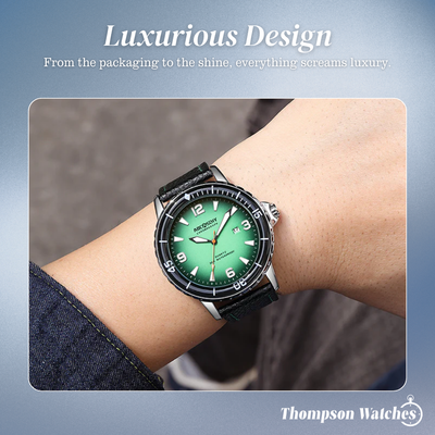 Jeferson | Rugged Men’s Leather Watch | 44mm