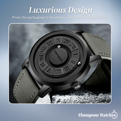 Max | Men's Stylish Black Dial Casual Wristwatch | 42mm