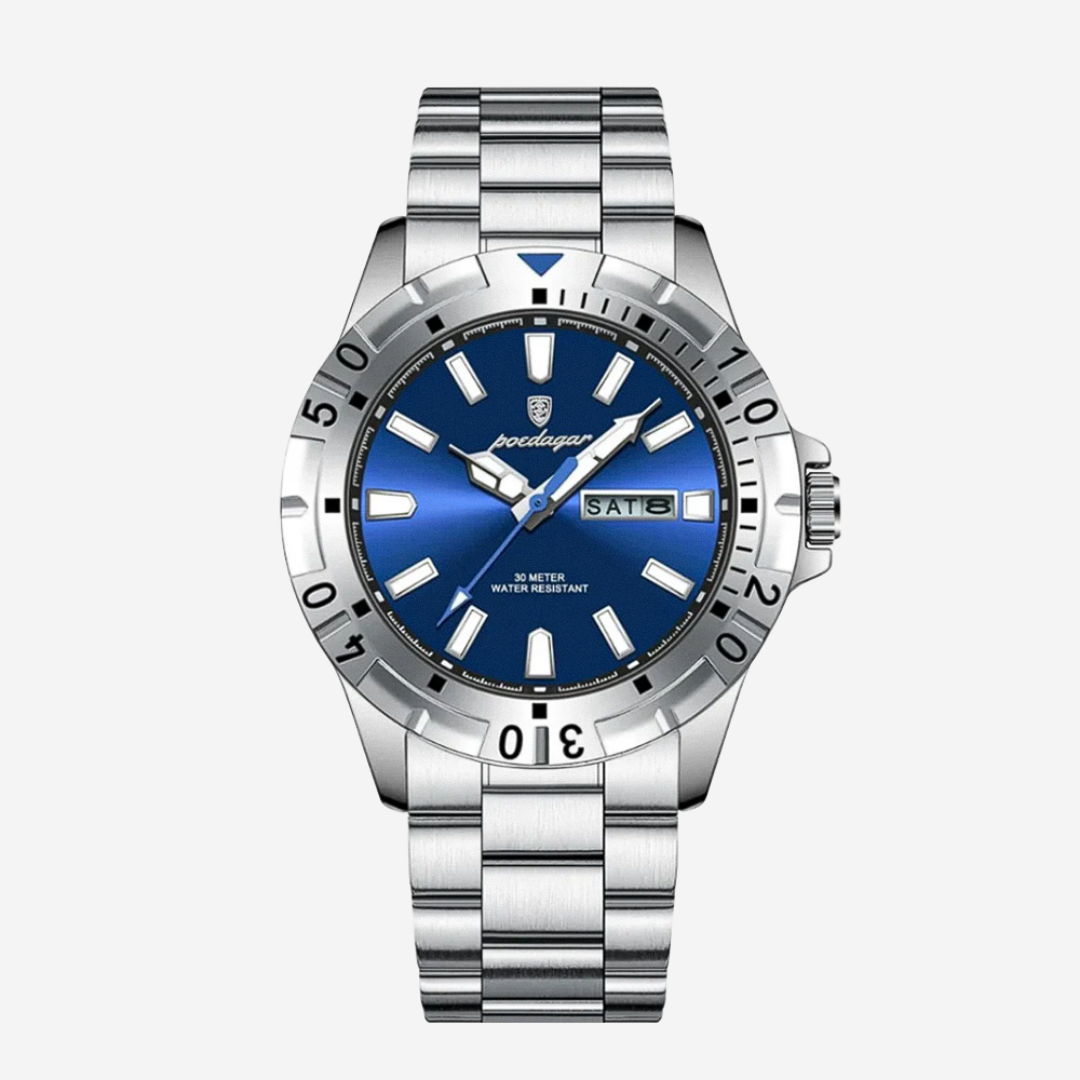 Maverick | Sporty Rotating Bezel Stainless Steel Watch | 42mm