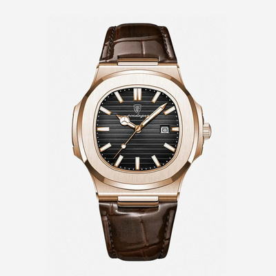 Elias | Sleek Dial Paired with a Classic Leather | 40mm