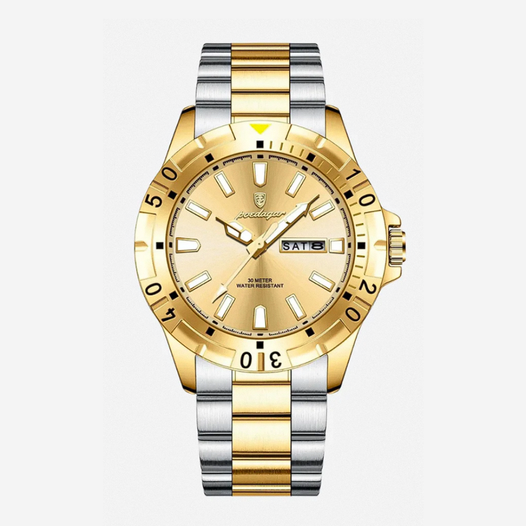 Maverick | Sporty Rotating Bezel Stainless Steel Watch | 42mm