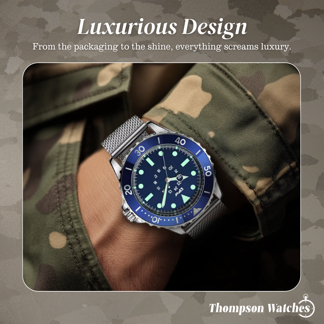 Robert | Classic Timepiece with Luminous Markers | 41mm