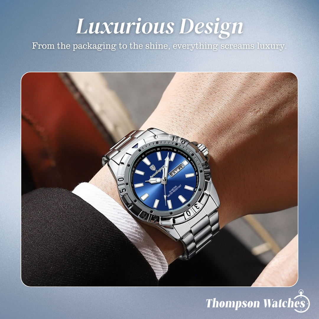 Maverick | Sporty Rotating Bezel Stainless Steel Watch | 42mm
