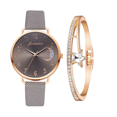 Sierra | Moon Number Dial Watch and Bracelets Set