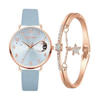 Sierra | Moon Number Dial Watch and Bracelets Set