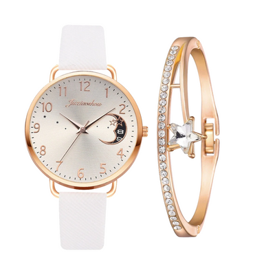 Sierra | Moon Number Dial Watch and Bracelets Set