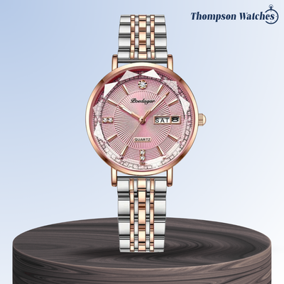 Patricia | Luxury Two-Tone Crystal Watch | 32mm