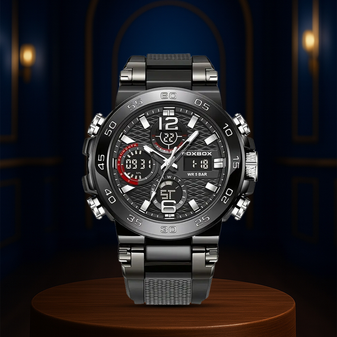 Nate | Men's Dual Display Digital Military Quartzwatch