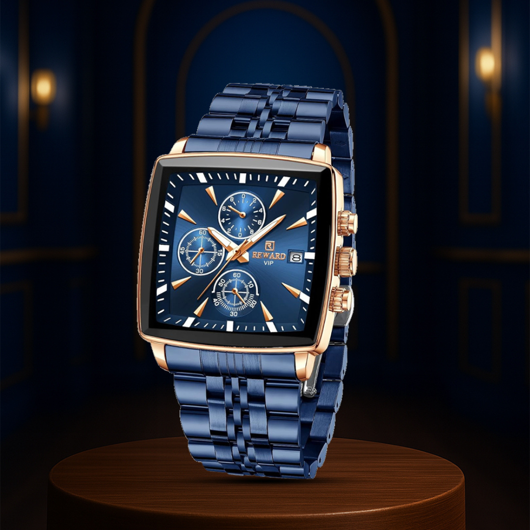 Troy | Men's Rectangular Luxury Quartz Wristwatch