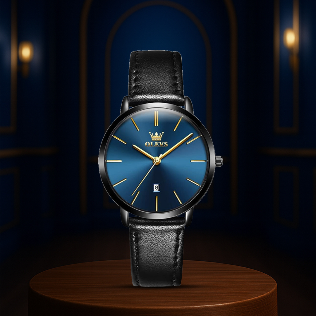 Finn | Cruise Leather Date Watch | 40mm